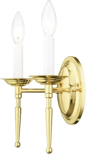 Miniatura 5 de Livex Lighting 13671-05 Somerville - Aplique de pared (1 luz, cromado)