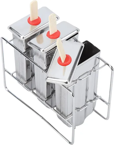 Miniatura 6 de FDIT set 3PCS 304 acero inoxidable redondo helado helado