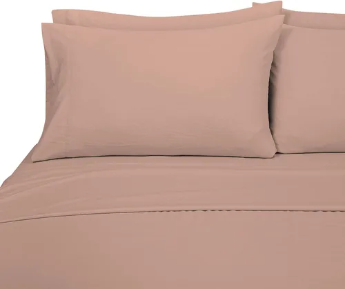 Miniatura 236 de ROYALE LINENS Juego de sábanas Cal King de 4 piezas, ropa de cama de microfibra suave cepillada de 1800 hilos, 1 sábana bajera, 1 sábana encimera, 2