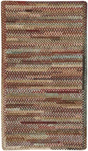 Capel 0302XS002709 Habitat - Alfombra rectangular (0.8 x 3.5 in), diseño de rayas, color rojo
