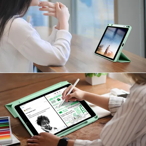 Miniatura 6 de Wenlaty Compatible con Funda para iPad de 9ª/8ª/7ª Generación (2021/2020/2019), Funda Protectora de Cuerpo Completo con Soporte para Lápiz, Funda
