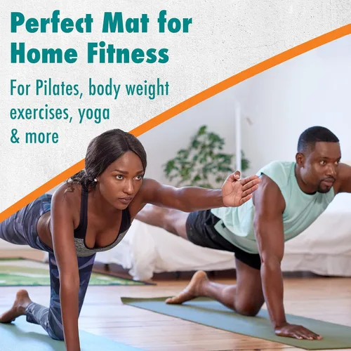 Miniatura 7 de Maximo Fitness Alfombrilla de ejercicio – 72.0 in x 23.6 in extra gruesa para pilates, gimnasio, estiramiento y esterilla de yoga para mujeres