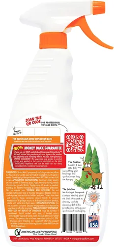 Miniatura 2 de Everguard ADPR032 Repelente de ciervos y conejos listo para rociar ADPR032 Everguard 32oz RTU Repelente de ciervos y conejos