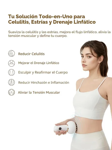 Miniatura 2 de Yuonry Masajeador de drenaje linfático y herramienta de masaje anticelulitis, ayuda a reducir las estrías y la celulitis, para piernas, brazos