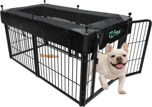 Miniatura 39 de FXW Rollick - Corralito para perros para patio, campamento con casa rodante, patentado, 24 pulgadas, 2 paneles