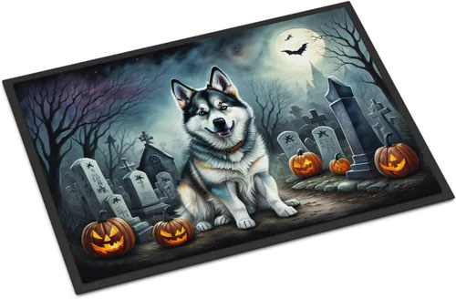 Miniatura 71 de Caroline's Treasures DAC2011MAT - Felpudo de Halloween espeluznante con diseño de Beagle, de 18 x 27 pulgadas, para interiores y exteriores