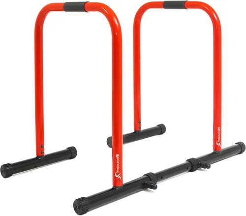 ProsourceFit Estación de soporte de inmersión, barra de prensa de cuerpo resistente Ultimate con conector de seguridad para inmersiones de tríceps