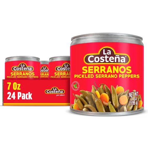 Miniatura 8 de La Costeña Pimientos serranos, lata de 12 onzas (paquete de 12)