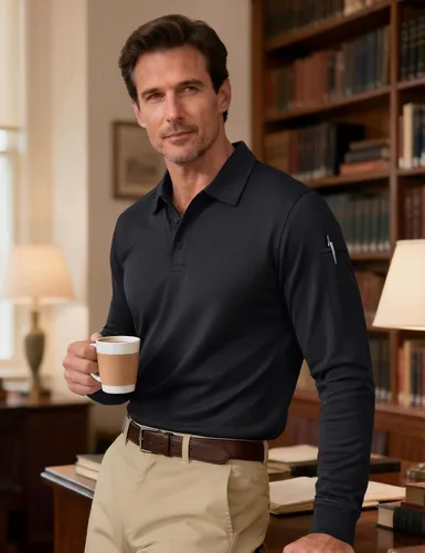 Miniatura 2 de MAGNIVIT Camisas Polo para Hombre de Manga Larga, de Secado Rápido, Rendimiento Militar, Táctico, para Combate del Ejército