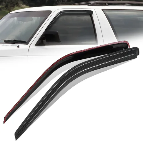 Miniatura 11 de Auto Dynasty 4 piezas viseras de ventana con patrón de fibra de carbono compatibles con Chrysler PT Cruiser 2001-2010, deflectores de ventana