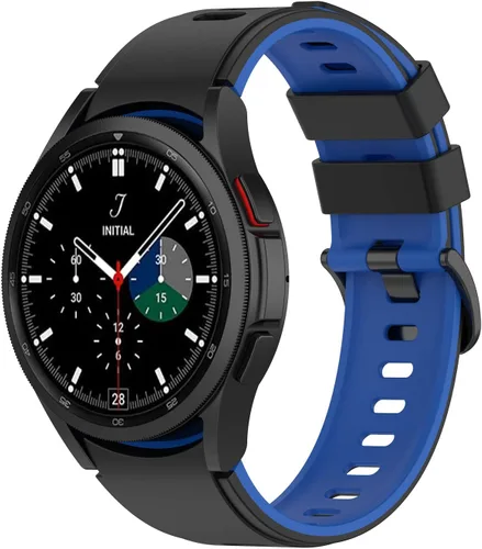 Miniatura 12 de Senter Correa de repuesto de goma suave de liberación rápida para Samsung Galaxy Watch4 de 40/1.732 in, Watch4 Classic de 1.654 in/1.811 in Smart