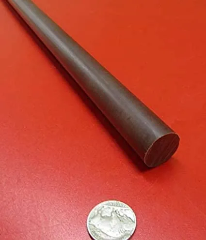 Miniatura 2 de Micarta XX - Varilla redonda fenólica de papel de 7/8 pulgadas de diámetro x 48 pulgadas de largo