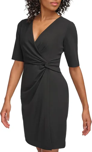 Miniatura 2 de DKNY womens Short Sleeve Side Knot Dress