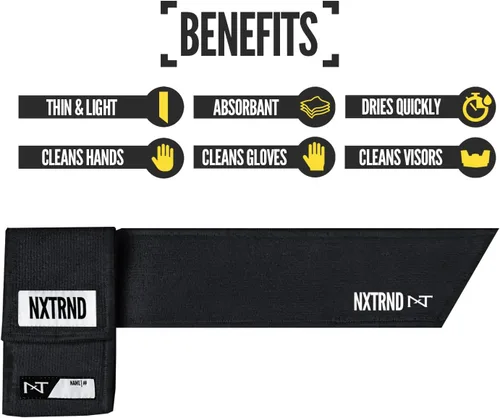 Miniatura 3 de Nxtrnd Streamer Toalla de Fútbol Americano, Toalla Deportiva Delgada, Seca las Manos y Accesorios de Fútbol Americano (Negro)