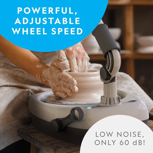 Miniatura 4 de NATIONAL GEOGRAPHIC Hobby - Kit de rueda de cerámica de velocidad variable de 8 pulgadas para adultos y adolescentes con innovadora herramienta