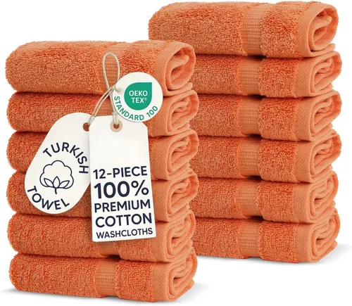Miniatura 62 de Chakir Turkish Linens - Toallas turcas de 100% algodón, suaves y absorbentes (4 paños, color gris)