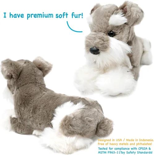 Miniatura 5 de TigerHart Siegfried El Schnauzer - Juguete de peluche de 13 pulgadas
