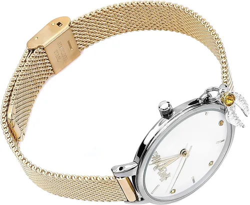 Miniatura 3 de Harry Potter Reloj dorado Snitch Charm adornado con cristales, Oro, Moderno