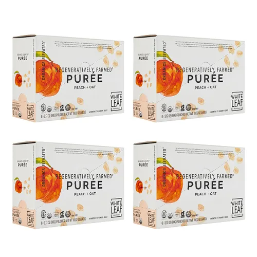 Miniatura 12 de White Leaf Provisions Purés Orgánicos / Bolsas de Comida para Bebés - Frutas, Verduras y Cereales, Snack para Niños, Cultivado de Manera