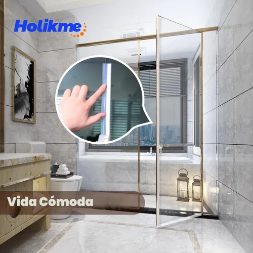 Miniatura 3 de Holikme Tira de Sellado para Puertas 10 Metros, Adhesivo de Sellado y Cinta de Sellado para Bloqueador de Corriente de Aire para Puertas, Adecuado