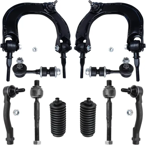 Miniatura 125 de Detroit Axle - Kit de suspensión frontal de 10 piezas para Jeep 2002-2004 Liberty, 2 brazos de control superiores con rótula 2 rótulas inferiores, 4