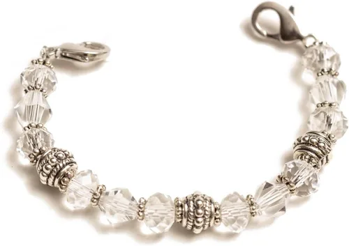Miniatura 34 de Pulsera elástica de alerta médica, pulsera de identificación médica de repuesto intercambiable, etiqueta de identificación no incluida, cristales