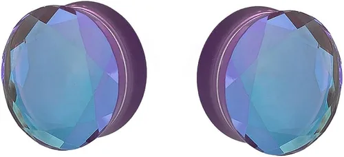 Miniatura 2 de Aurora Borealis - Medidores de oreja de cristal de doble silla