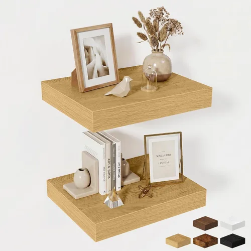 Miniatura 71 de Estantes flotantes de 48 pulgadas para pared, estante de chimenea de 10 pulgadas de profundidad, estantes flotantes de madera para pared, estantes