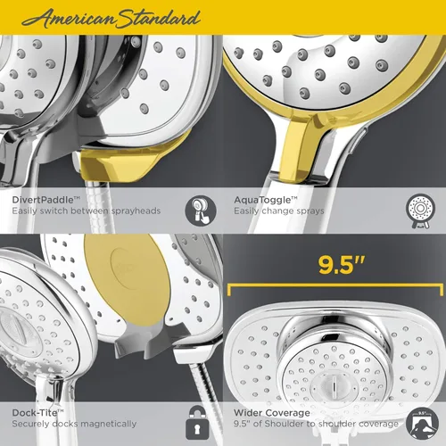 Miniatura 4 de American Standard Regadera 9038254.002 Spectra Dou 1.8 CH 1.8, 9038254.295 cepillado níquel
