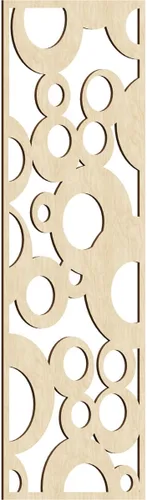 Miniatura 125 de Farwell Paneles de pared decorativos de madera con calado, 13 3/8 pulgadas de ancho x 34 3/8 pulgadas de alto x 1/4 de alto, roble rojo rojo