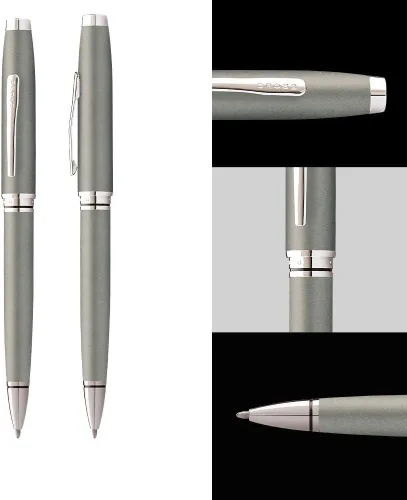 Miniatura 4 de Coventry Bolígrafo de Punta de Bola Gris Plomizo, Punta Media, Tinta Negra