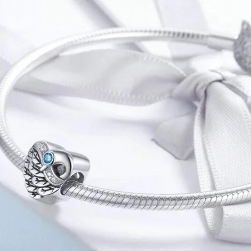 Miniatura 2 de Abalorio de plata de ley 925 con forma de corazón para pulseras Pandora