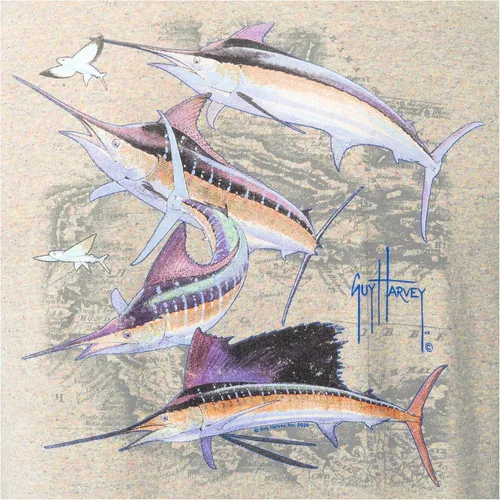 Miniatura 133 de Guy Harvey Camiseta de manga corta Threadcycled para hombre