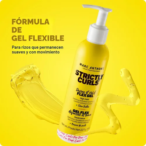 Miniatura 6 de Marc Anthony Gel de peinado para cabello rizado, estrictamente rizos, gel para el cabello definidor de rizos de fijación fuerte de larga duración