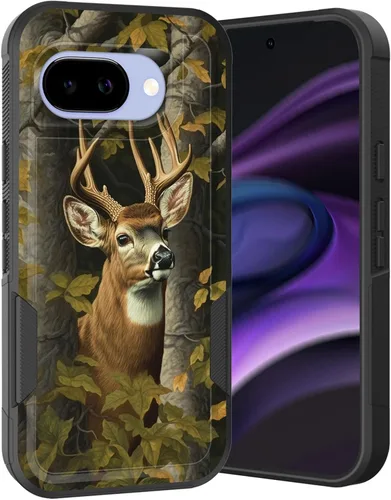 Miniatura 62 de Funda para Pixel 6A, Híbrida de Doble Capa de Servicio Pesado Resistente a Prueba de Golpes PC Duro + Funda Protectora de Silicona Suave para Google