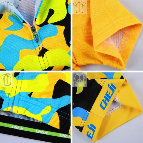 Miniatura 6 de Ateid Big Girls Cycling Jersey Set Short Sleeve with 3D Padded Shorts