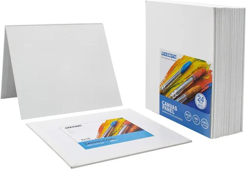 Miniatura 7 de FIXSMITH Tableros de lienzo para pintar de 8x10 pulgadas, paquete súper valor de 24 lienzos para pintura, paneles de lienzo en blanco, 100% algodón