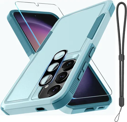 Miniatura 9 de Funda para Samsung Galaxy S24 FE, Cuerpo Completo Resistente de Servicio Pesado Robusta a Prueba de Golpes Funda Protectora para Teléfono con Correa