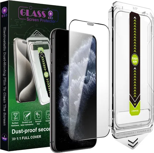 Miniatura 8 de Paquete de 2 protectores de pantalla mate antiluz azul para iPhone 14 Pro Max/15 Plus/16 Plus (6.7 pulgadas), vidrio templado 9H, antirreflejos