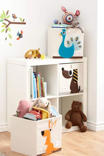 Miniatura 3 de 3 Sprouts Organizador de almacenamiento de juguetes: Organizador de caja de juguetes en cubo para sala de juegos, guardería - Cesta