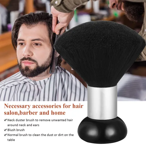 Miniatura 5 de Patelai 3 piezas de cepillo de peluquero para cortar y limpiar el cabello, plumero de cuello grande con mango de plástico para barrer el cabello