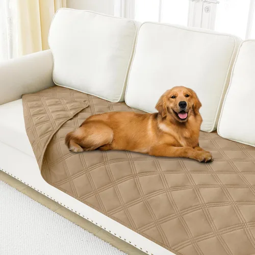 Miniatura 121 de Smiry Funda Impermeable para Cama de Perro, Manta Suave Reversible para Mascotas, Lavable a Prueba de Fugas para Gatos y Perros, Funda para Sofá