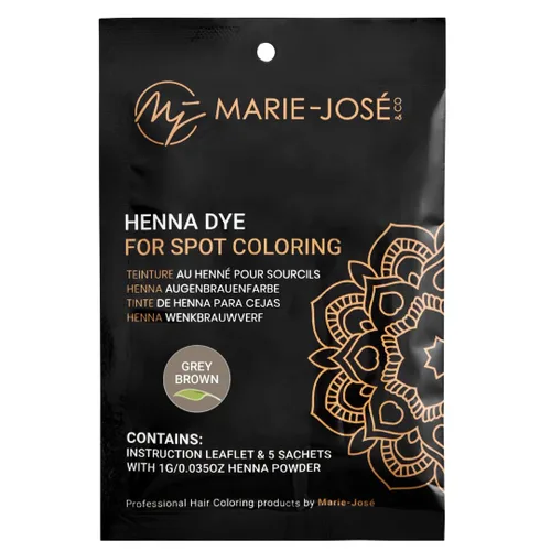 Miniatura 9 de Marie-José - Tinte de henna profesional para teñir manchas, cubre el cabello gris, retoque de raíz, bueno para 50 aplicaciones (juego de 5 colores)