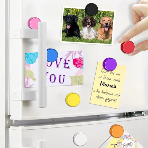 Miniatura 3 de Qualsen Imanes para nevera, 20 imanes para refrigerador, pequeño imán para pizarra blanca, mini imán lindo para refrigerador, casillero, pizarra 10