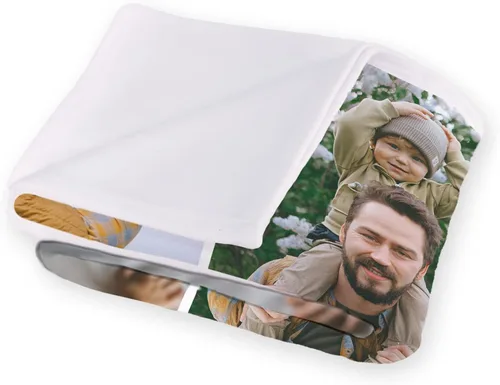 Miniatura 3 de FrameStory Manta personalizada con fotos y texto, totalmente personalizable con tus fotos y mensajes, manta de forro polar suave y suave, 30 x 40