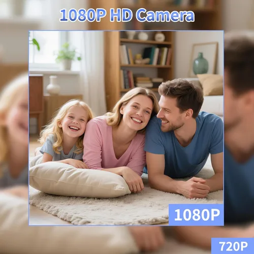 Miniatura 4 de Minicámara 2026 Actualización de seguridad inalámbrica Cámara pequeña WiFi 1080P Micro Magnetic Niñera Cam con detección de movimiento, gran angular