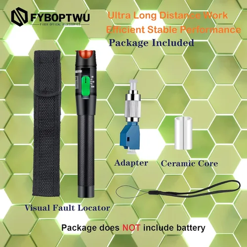 Miniatura 6 de 1 pieza Localizador Visual Profesional de Fallos en Fibra Óptica - Incluye 1 pieza Adaptadores FC/LC Monomodo 9/125μm para Mantenimiento de Cables
