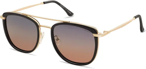 Miniatura 3 de SOJOS Gafas de sol polarizadas cuadradas estilo aviador retro para mujeres y hombres, gafas de sol vintage para mujer, UV400 SJ2180