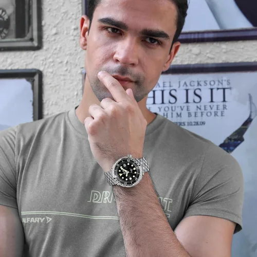 Miniatura 7 de ADDIESDIVE Relojes de buceo para hombre 1.870 in reloj de pulsera automático Nh35 impermeable 300 M luminiscente Chromalight Dial My-H5