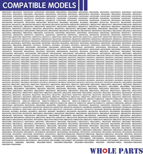 Miniatura 9 de Junta de puerta negra para congelador y refrigerador (tira magnética en el interior) – Parte # WPW10436250 – Compatible con modelos seleccionados